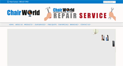 Desktop Screenshot of chairworld.co.za